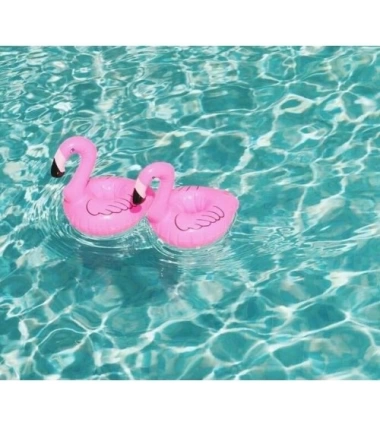 Decoración Para Fiestas Flotadores Para Piscina Porta Bebidas Flamingo Rosa
