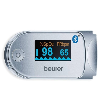 Pulsioxímetro Digital Beurer Mide Oxígeno Y Pulso Cardíaco Con Bluetooth Po60