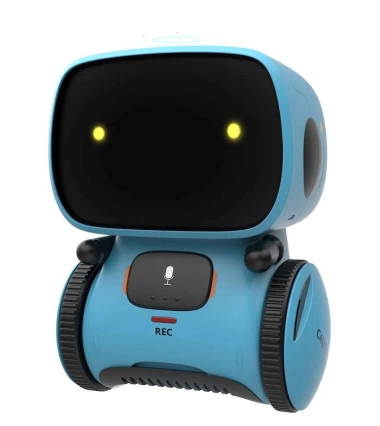 Robot Musical Inteligente Con Sensor Para Niños En Ingles Azul