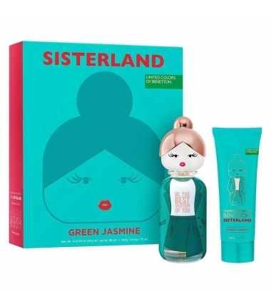 Estuche Sisterland Green Jasmine De Benetton 2 Pcs Mujer EDP