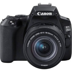 Canon EOS 250D Cámara Réflex Profesional 24Mp 4K + Lente 18-55 mm