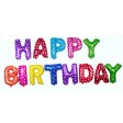 Globos Metalizados Colores 13 Letras Mensaje Happy Birthday Para Decoración De Fiestas De Cumpleaños 16 Pulgadas 